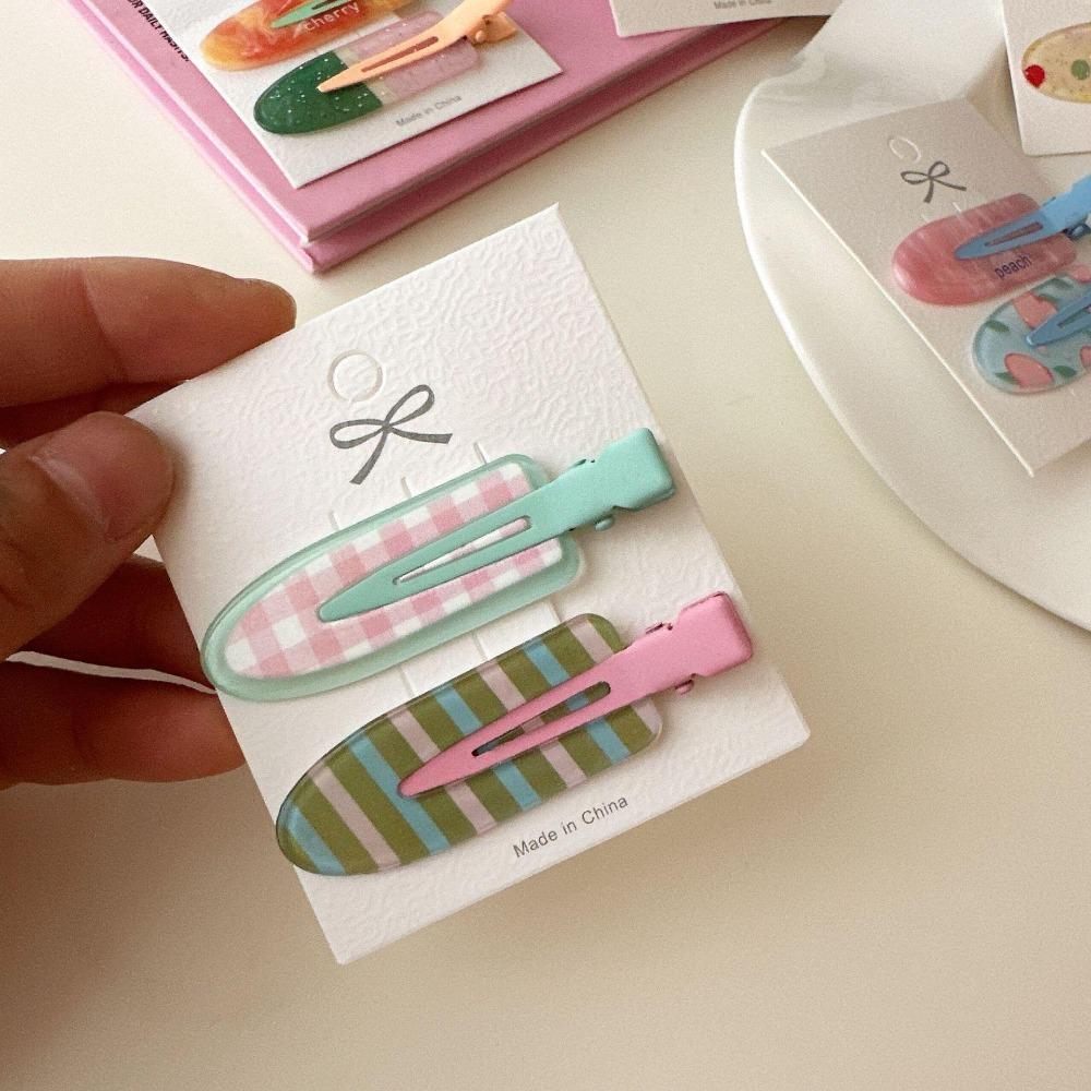 1 Pair Women's broken hair clips, fresh and cute versatile hair clips, no trace without hurting hair hair accessories