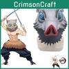 Unik Demon Slayer Kimetsu No Yaiba Hashibira Inosuke Latexmask Perfekt För Halloween