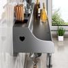 60CM Hanging Storage Rack Punch-Free Kitchen Spice Rack Space-Saving Spice Organizer for Chopsticks Spoons Shovels Organize