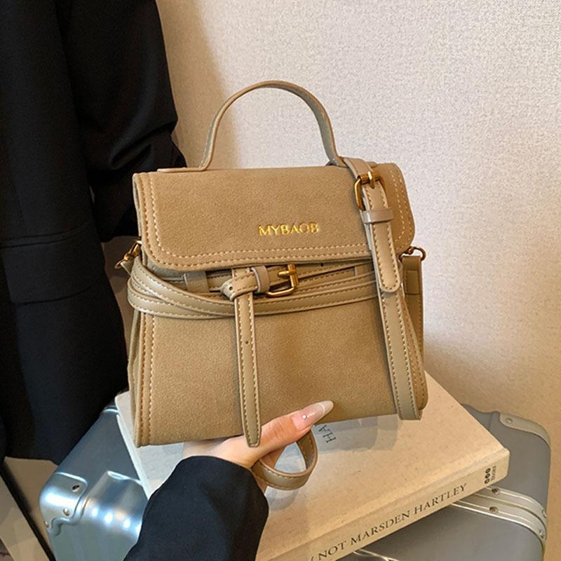 

Маленькая сумка женская осенне-зимняя новая матовая ретро сумка через плечо и мессенджер портативная маленькая квадратная сумка хаки