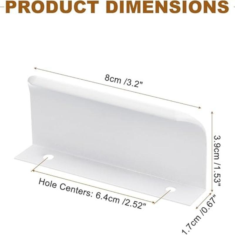 2-5Pack Kitchen Cabinet Handles White Finger Pulls for Cabinets Edge Pulls Kitchen Hardware for Dresser Drawers,Aluminum Alloy