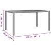5 Piece Garden Bistro Set with Cushions Black Poly Rattan