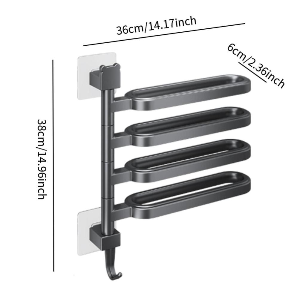 Rotation Towel Rack Drying Rack Versatile Lightweight Towel Holder Towel Hanger