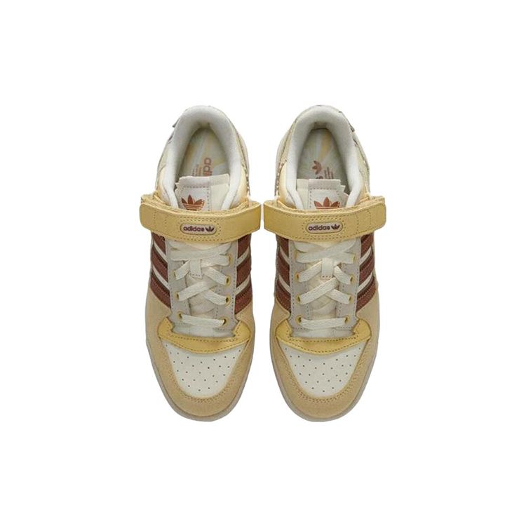 adidas Forum Low White Clay Strata Yellow Damen Sneaker Kreideweiß Easy-Gelb ID2558