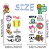 10sheets Ball Games Basketball Soccer Tattoo Stickers For Face Arm Body Temporary Waterproof Tattoo Stickers Boys Creative Gifts