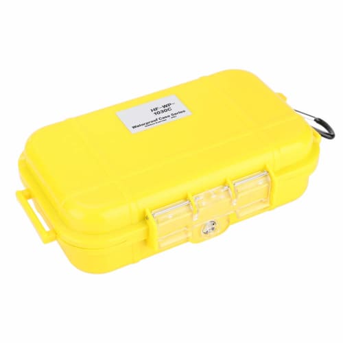 VGEBY Waterproof Case, Small Item Toolbox, Waterproof Hard Case with Rubber Mat, Impact and Abrasion Resistant, Pressure Valve, Waterproof Sealed Box,