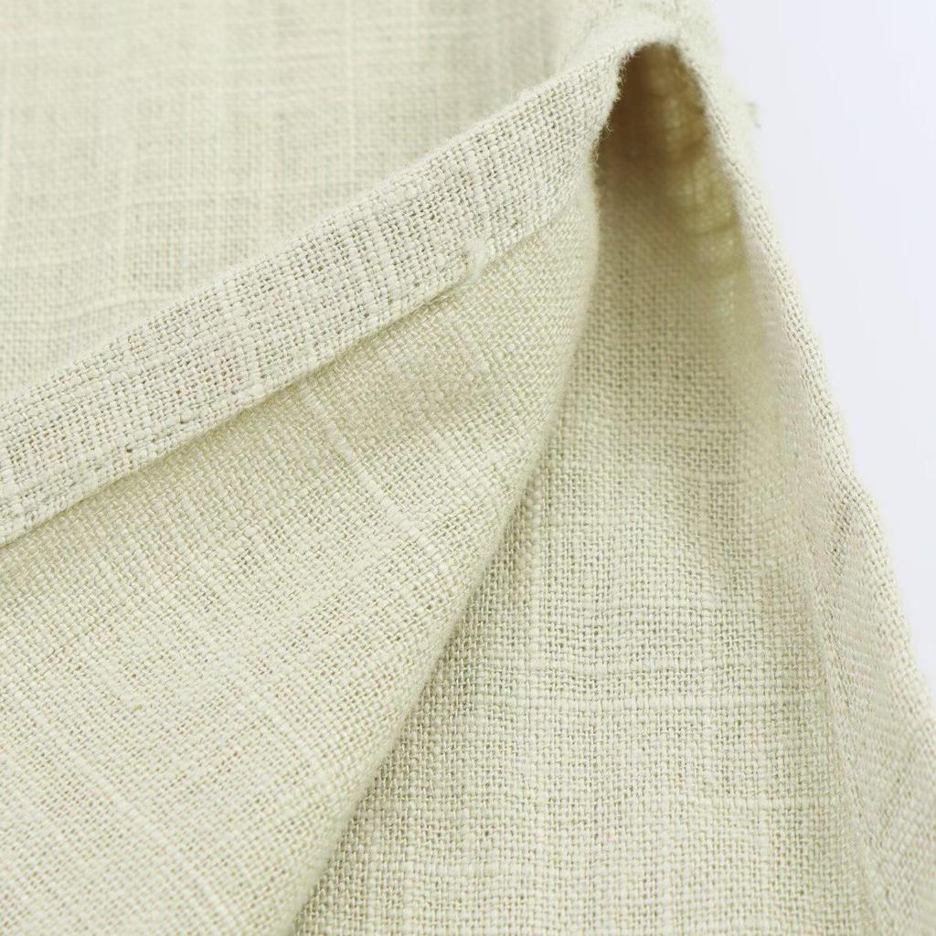 Summer 2025 Women's Fashion: European & American Style Linen Shirt Dress