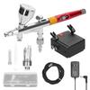 Multi-purpose Professional 0.3mm Airbrush Air Compressor Kit 20-35PSI Airbrush Pen Air Pump Set for Model Making DIY Art Paintin