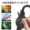 FINNECT Carabiner Reel with Snap Reel Up to Loss Khaki Dark Set Pin-On Blade, Carabiner, Keychain, Extendable, 65cm, Camping, Outdoors, Fishing,