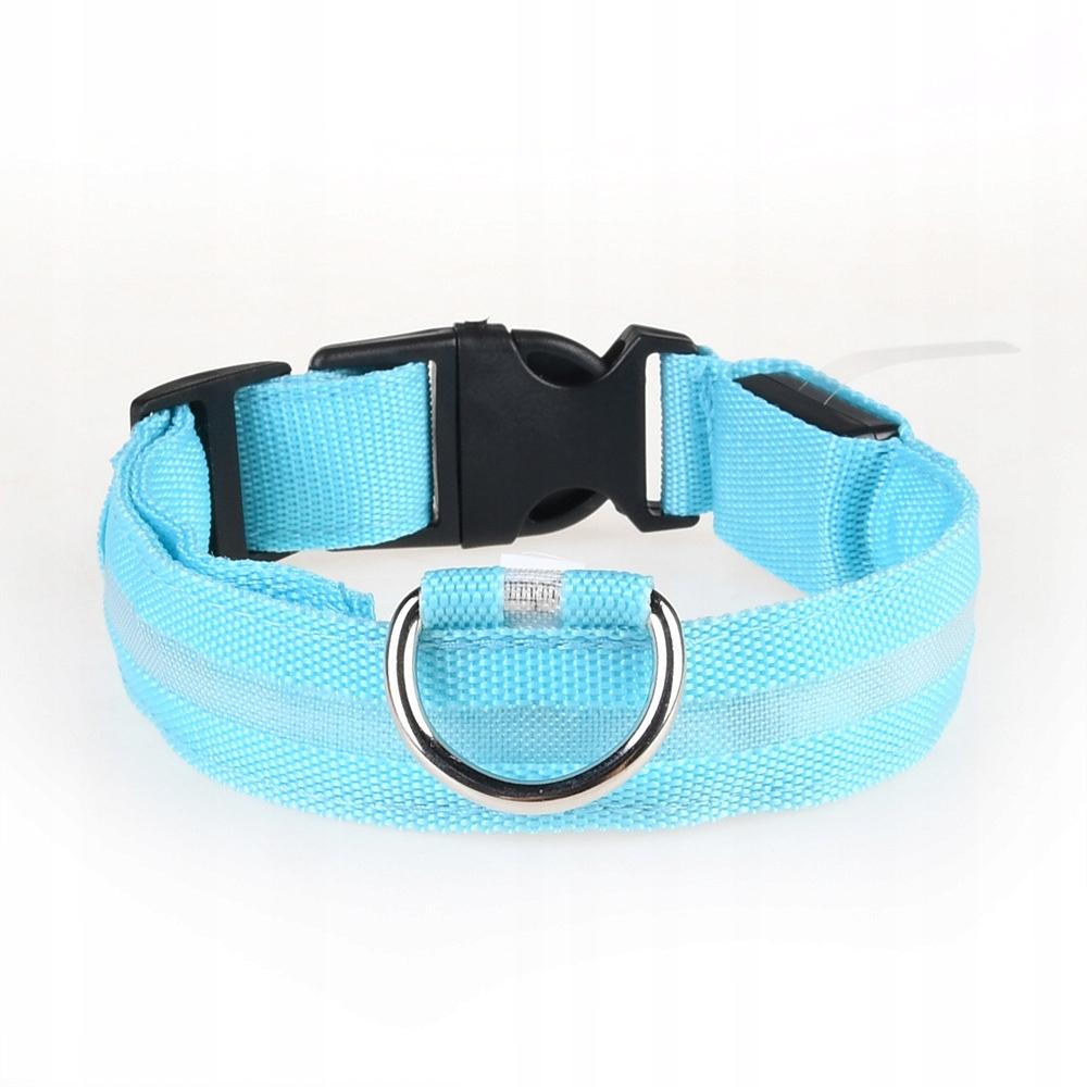Led Waterproof Dog Collar With Usb Cable, Blue Xl 52-60Cm