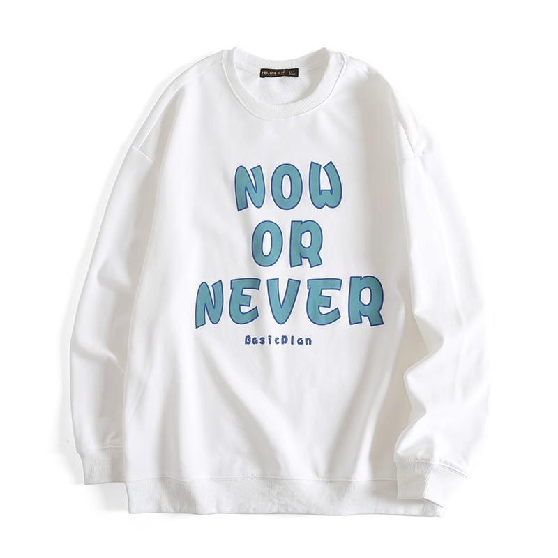 Printed soft high quality fabric wrinkle-resistant men's street sports casual breathable loose fashion trend comfortable long-sleeved tops