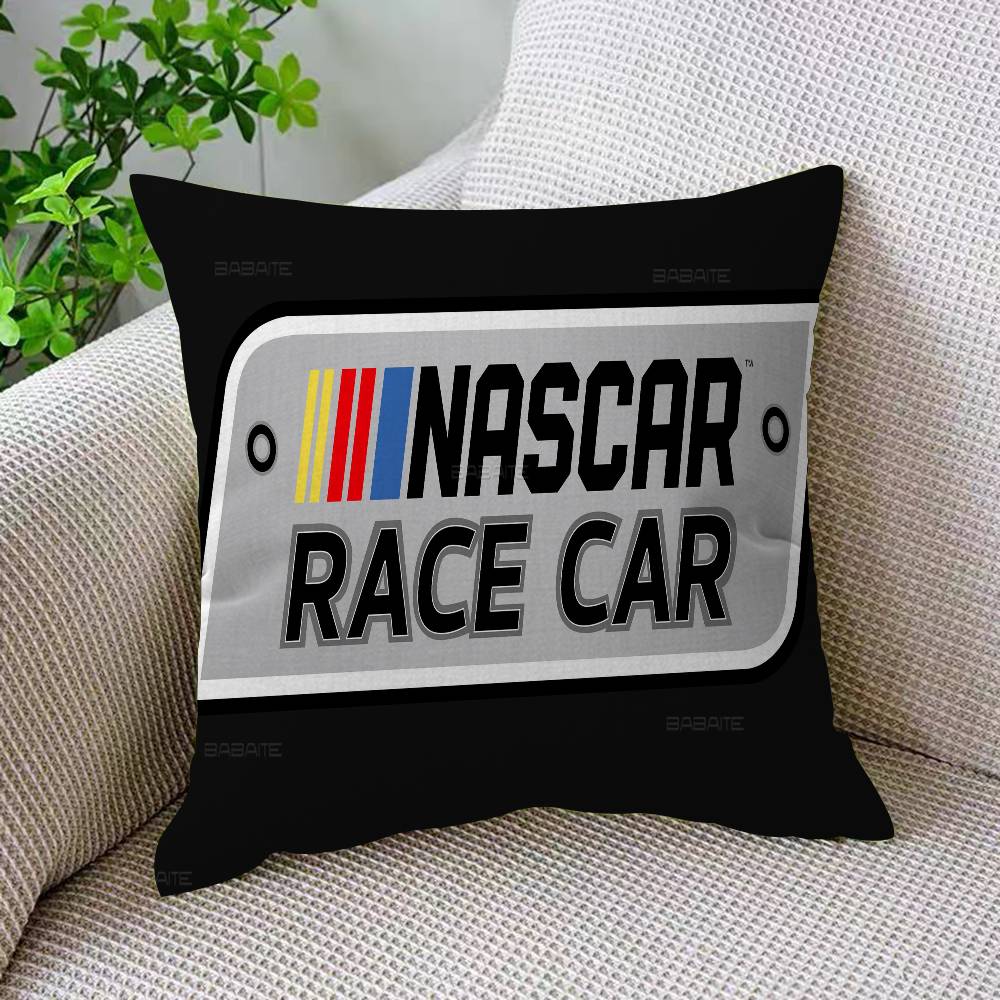 N-NASCARS Racing Car Cushion Cover Inches Farmhouse Decor Home Throw Pillow Covers For Couch Decorations