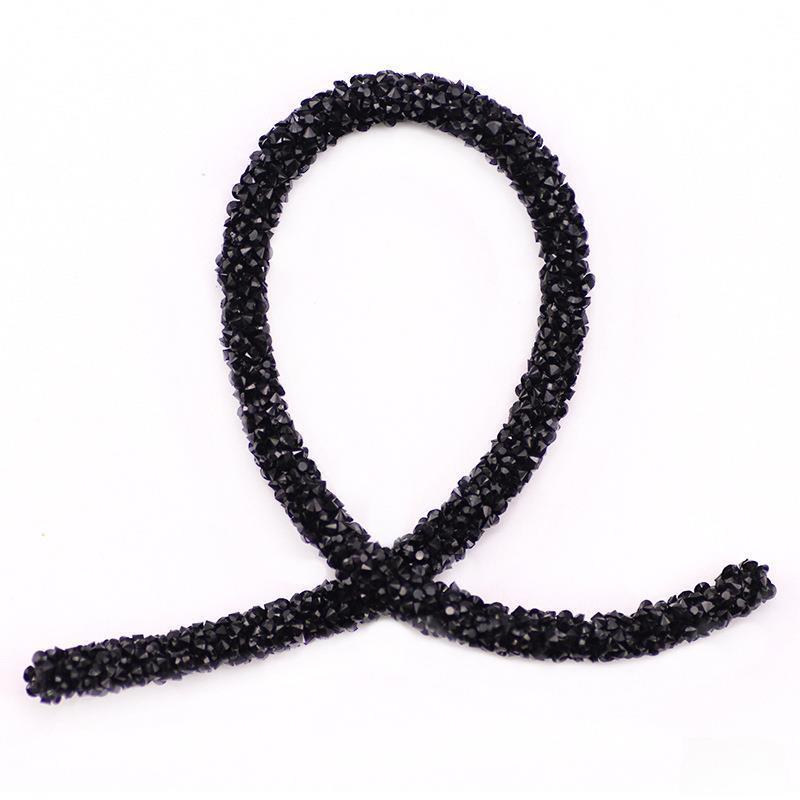 270cm Glitter Rhinestones Sequins Trimmings Soft Tube Cord Rope Strings DIY Garment Shoes Headwear Decoration Accessories