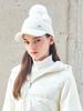 LORDLOAR Pom-Pom Knit Ball Cap White