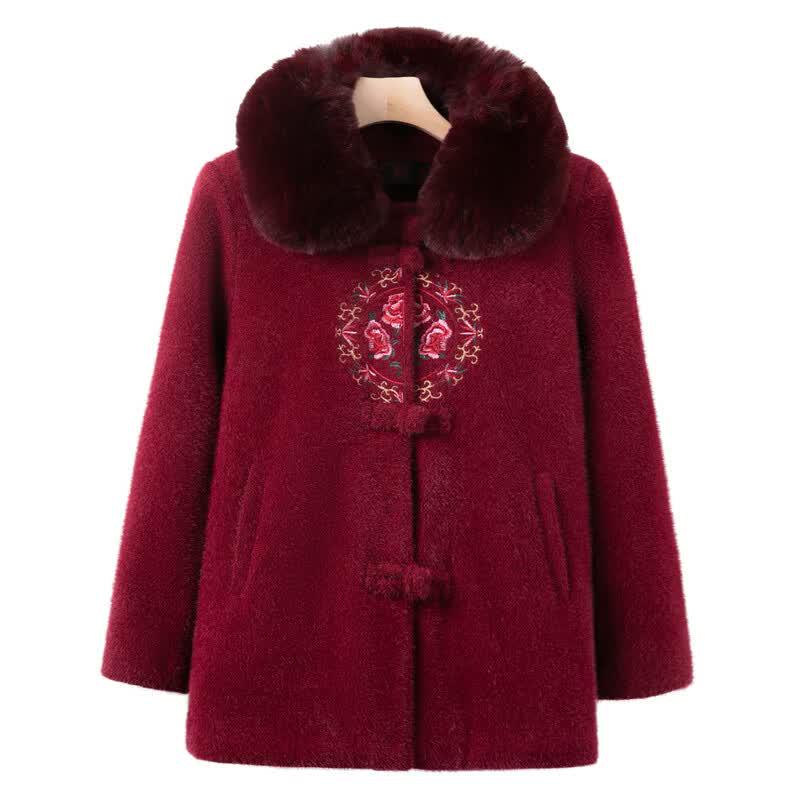 Elderly Women's Autumn/Winter Thickened Warm Coat