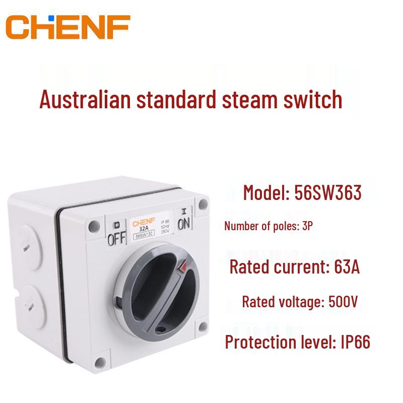 Australian Outdoor Waterproof Single-Phase/Three-Phase Knife Switch - Load Disconnection On-Off Rotary Switch