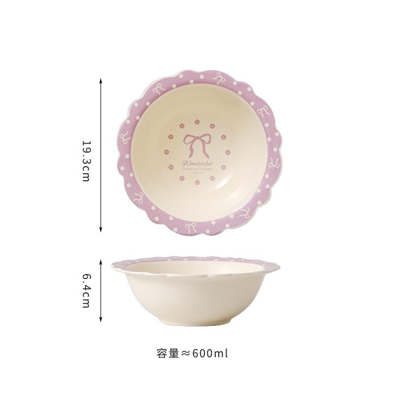 Ceramic Dinner Plate, Simple Straw Hat Bowl, Fruit Plate, High-Value Salad Bowl, Cute Dessert Bowl, Household Soup Bowl, Instant Noodle Bowl