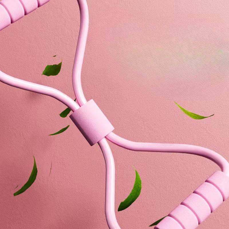 8-shaped Stretcher for Women with Open Shoulder and Back Tension Rope, Elastic Band, Household Fitness Yoga Equipment, 8-shaped Back Training Tool