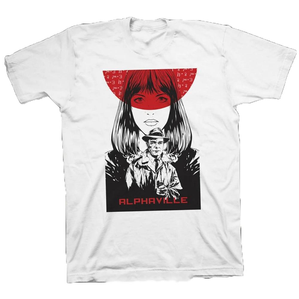 

Alphaville T-Shirt Jean-Luc Godard, Eddie Constantine, Anna Karina, Akim Tamirof Full-Figured Tee Shirt Men T shirt 42823 4XL