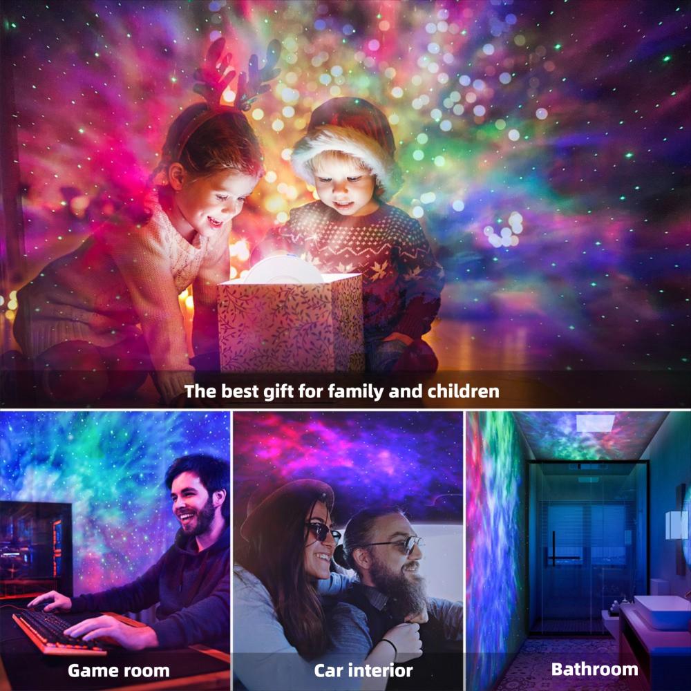 Smart Galaxy Star Projector Night Light App Controlled Nebula Ceiling Night Light For Gaming Room Bedroom Decor