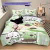 3pcs Milky Tea Pochacco Design Bedding Set - Includes Quilt Cover and Pillowcases, Suitable for All Seasons, Machine Washable - Ideal Gift f