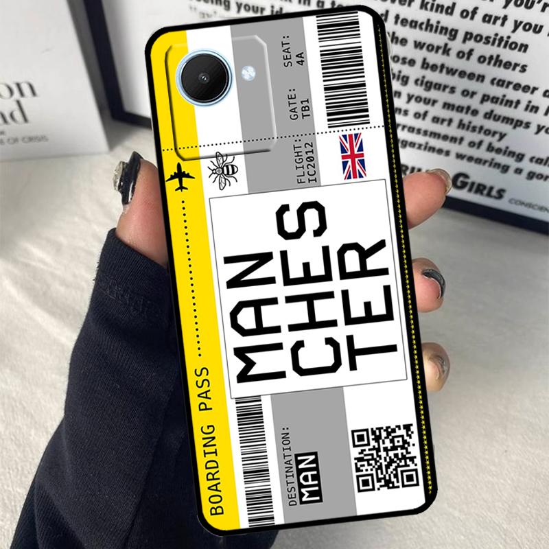 Boarding Pass Ticket For Realme 15 14 10 11 12 13 Pro Plus C65 C67 C71 C63 C61 C55 C51 C53 C75 GT6 GT7 Pro Case