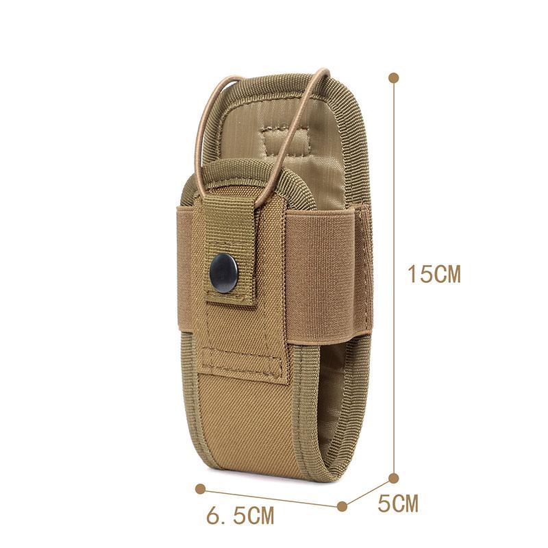 600D Taktik Walkie Talkie Kılıfı Siyah Oxford Molle Radyo Kılıfı Taşınabilir Açık Avcılık Spor telefon tutucu Interkom Kılıf
