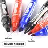 3 Color Double-headed Markers Oil Pen Permanent Dual Side for CD Metal Glass Fabric Ceramic Waterproof Paint Marker Graffiti Pen