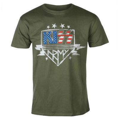 Kiss Unisex Adult Army Lightning Cotton T-Shirt
