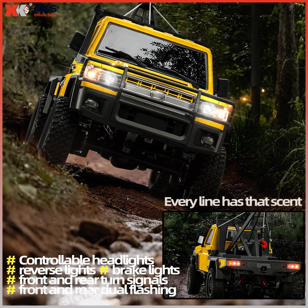 Xks Mn82T Lc79 1:12 Scale Rc Car 4Wd 2.4G Remote Control Pickup Crane - Off-Road Climbing Toy For Kids Christmas Gift