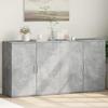 VidaXL Buffets 2 Pcs Concrete Grey 79x38x80 Cm Engineered Wood, Storage Cabinet, Entryway Furniture, Accent Furniture, 3276605