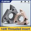 16IR Thread Insert AG55 AG60 PRC KT930 H01 IC880 Carbide Insert CNC Turning Insert Slotting Thread Turning Tool for SNR Cutter