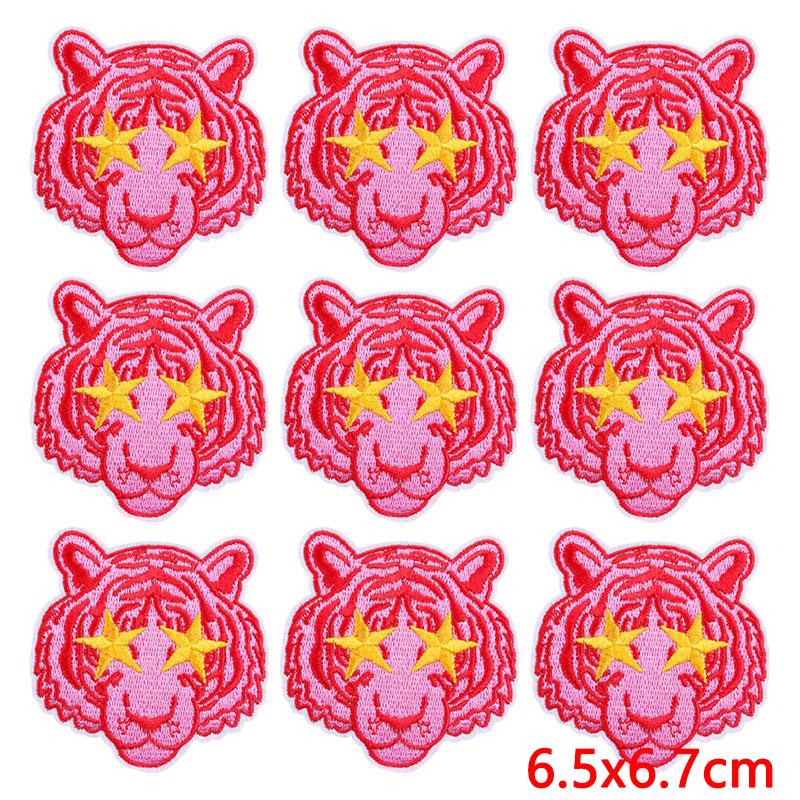 10Pcs/Lot Wholesale Fashion Cartoon Patch Iron On Patches On Clothes Letters Embroidered Patches For Clothing Applique Stickers