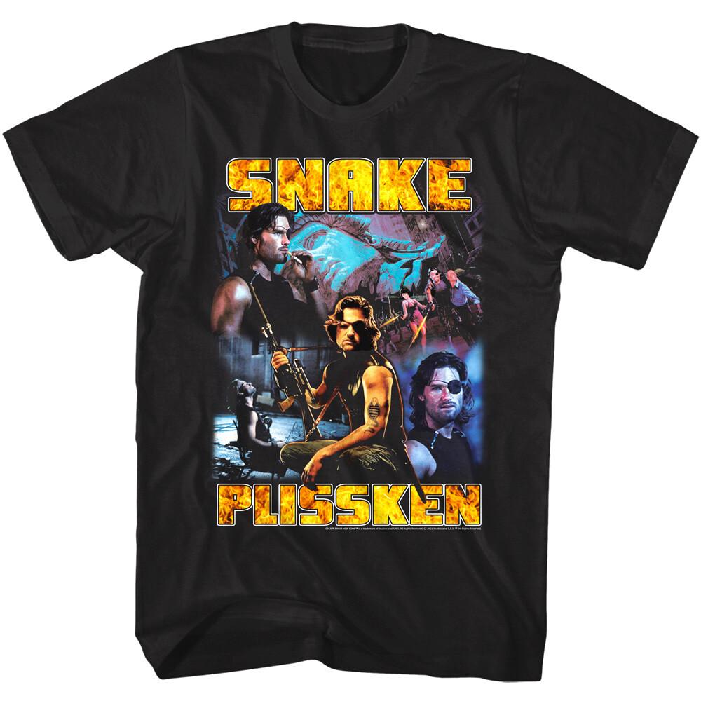 Kurt Russell Snake Plissken Men s T-Shirt Escape from New York Action Montage Unisex T-Shirt XXXXL