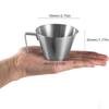 1/2pcs 100ml Espresso Shot Cups Silver Coffee Liquid Cup Cleanable Measuring Cup  Coffee