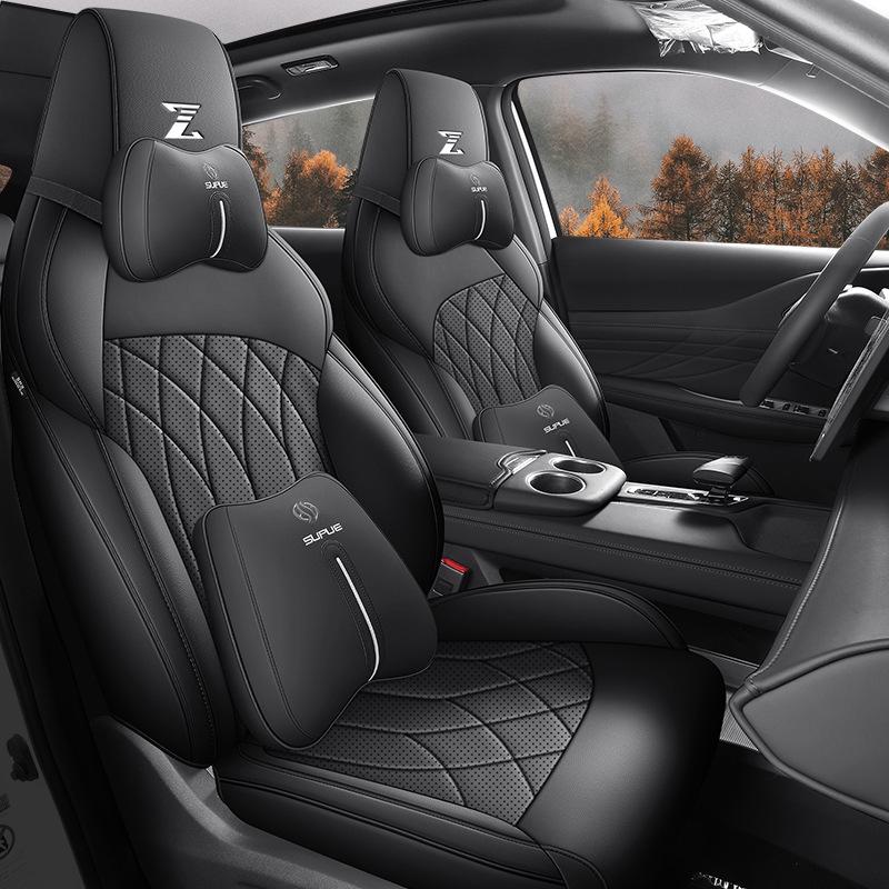 Changan UNIZ 5-Sitzer Leder Autositzkissen - Ganzjährig, Universelle Passform