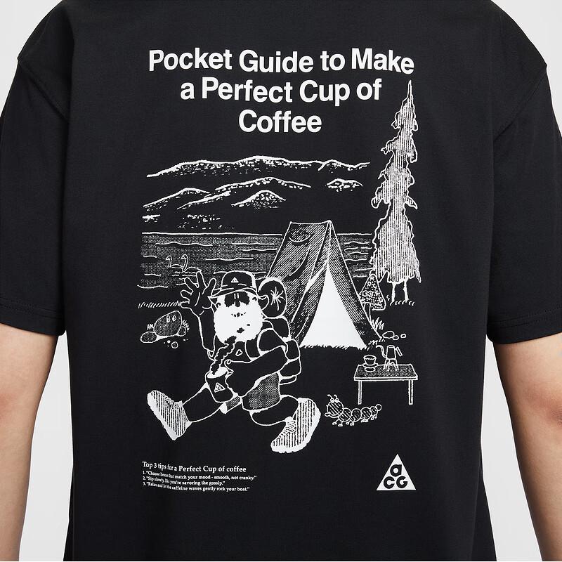 Nike ACG Series Simple Casual Versatile Short-Sleeve T-Shirt for Men in Black