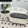 Stylish Compact Storage Combo: Round Coffee Table & Sofa Side Table Set