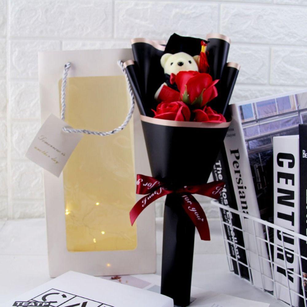 Graduation Ceremony Bachelor Bear Plush Toy Graduation Season Doctor Cap Bear Toy Kids