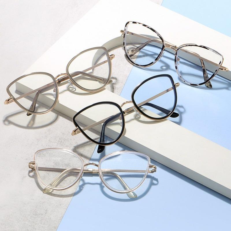 Fashion Anti-radiation Computer Glasses Retro Unisex Anti-blue Light Glasses Cat Eye Eyewear