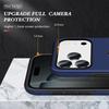 For iPhone 17 Pro Max Case PC + TPU Phone Cover with Rotatable Ring Holder