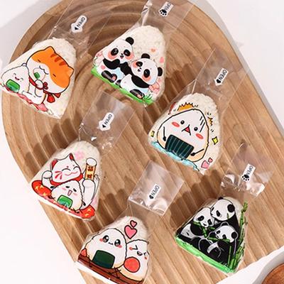 50/100 Stück japanischer dreieckiger Reisbällchen-Einweg-Verpackungsbeutel Nori Onigiri Sushi-Beutel Sushi-Herstellungsform Bento-Zubehör
