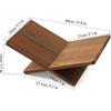 Book Stand for Reading - Solid Wood Book Holder for Open and Closed Books, Cookbook, Magazines, Textbooks (Redwood)