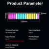3D-Bildschirm Atmosphäre Lichtleiste Auto Luftauslass Aromatherapie Atmosphäre Lampe 10 Modi Einstellbar 17 RGB LED Rhythmus Pickup Lampe