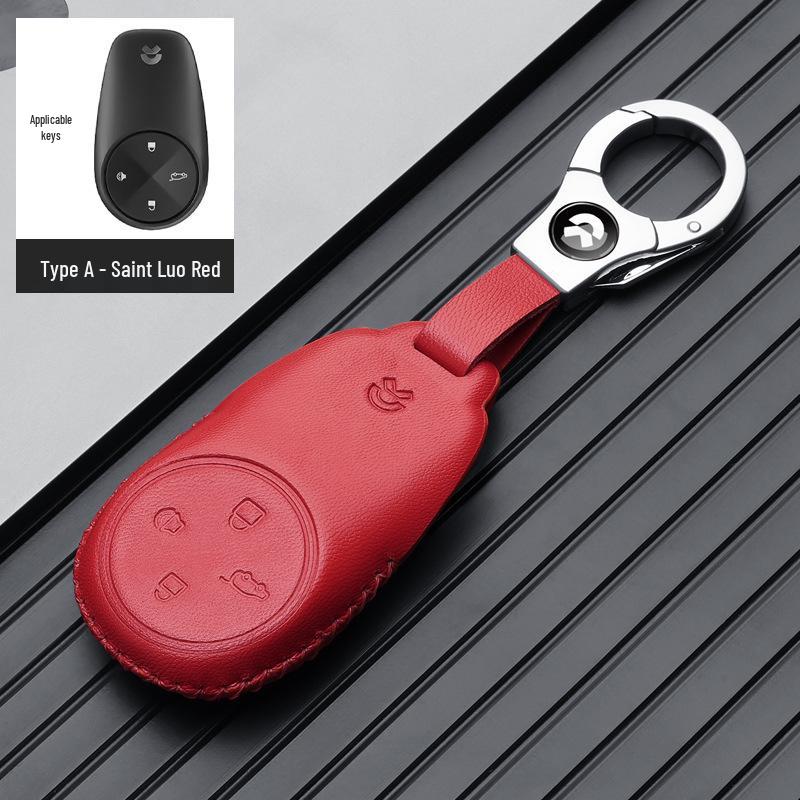 Nio Key Case: Genuine Leather Holder for ES6, ES8, EC6, ET7, ET5, ES7 - High-End Men's Buckle Shell