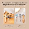 Powerful Vacuum Suction Cup Hooks Multifunctional Shaver Hanging Rack Reusable Suction Shower Hook for Towel Bathrobe Loofah