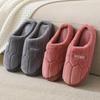 Men's and Women's Plush Cotton Slippers for Autumn and Winter: Warm Indoor Fur Slip-Ons for Couples