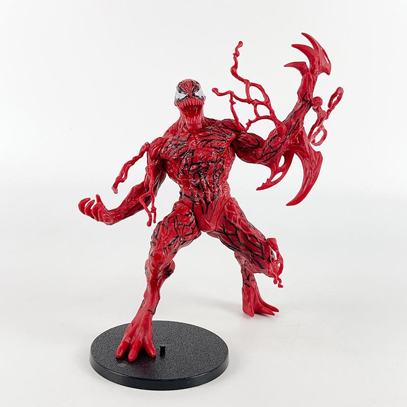 4Pcs Marvel Venom Carnage Action Figure Set Superhero Collectible Model Dolls PVC Statue Toys for Kids Fans Gift Home Desktop Decor