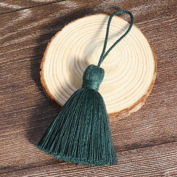 2 Stück Niedliche Quasten mit Wackelköpfen 8cm Bunte Polyesterfaden-Quasten DIY Handarbeiten Tasche Kleidungsstück Ornamente