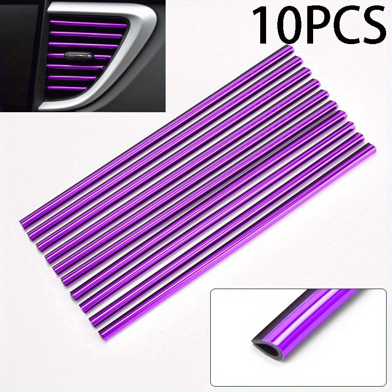 

Set of 10 Car Air Conditioning Vent Trims – U-Shaped Decorative Strips, Car Door Edge Protectors, Automotive Interior